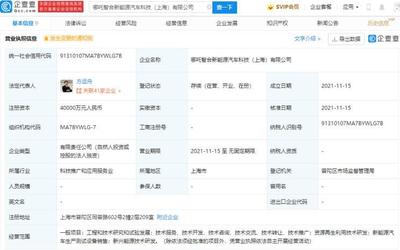哪吒汽車上海成立新公司，注資4億加碼新興能源技術研發
